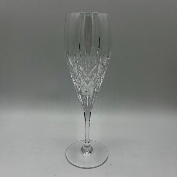 Lot of 10 Gorham Crystal GABRIELLE Fluted Champagne Glass - Signed - Picture 1 of 5